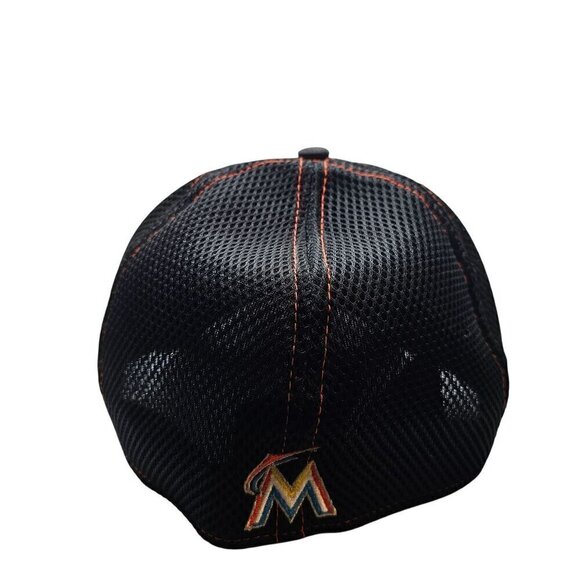 Miami Marlins New Era Adjustable Mesh Baseball Cap - Picture 8 of 14